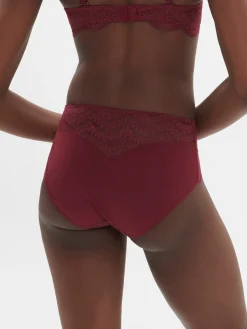 Culotte taille haute - Rouge Spinelle