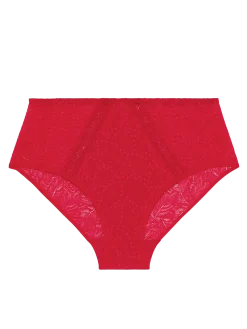 Culotte taille haute - Rubis/rose