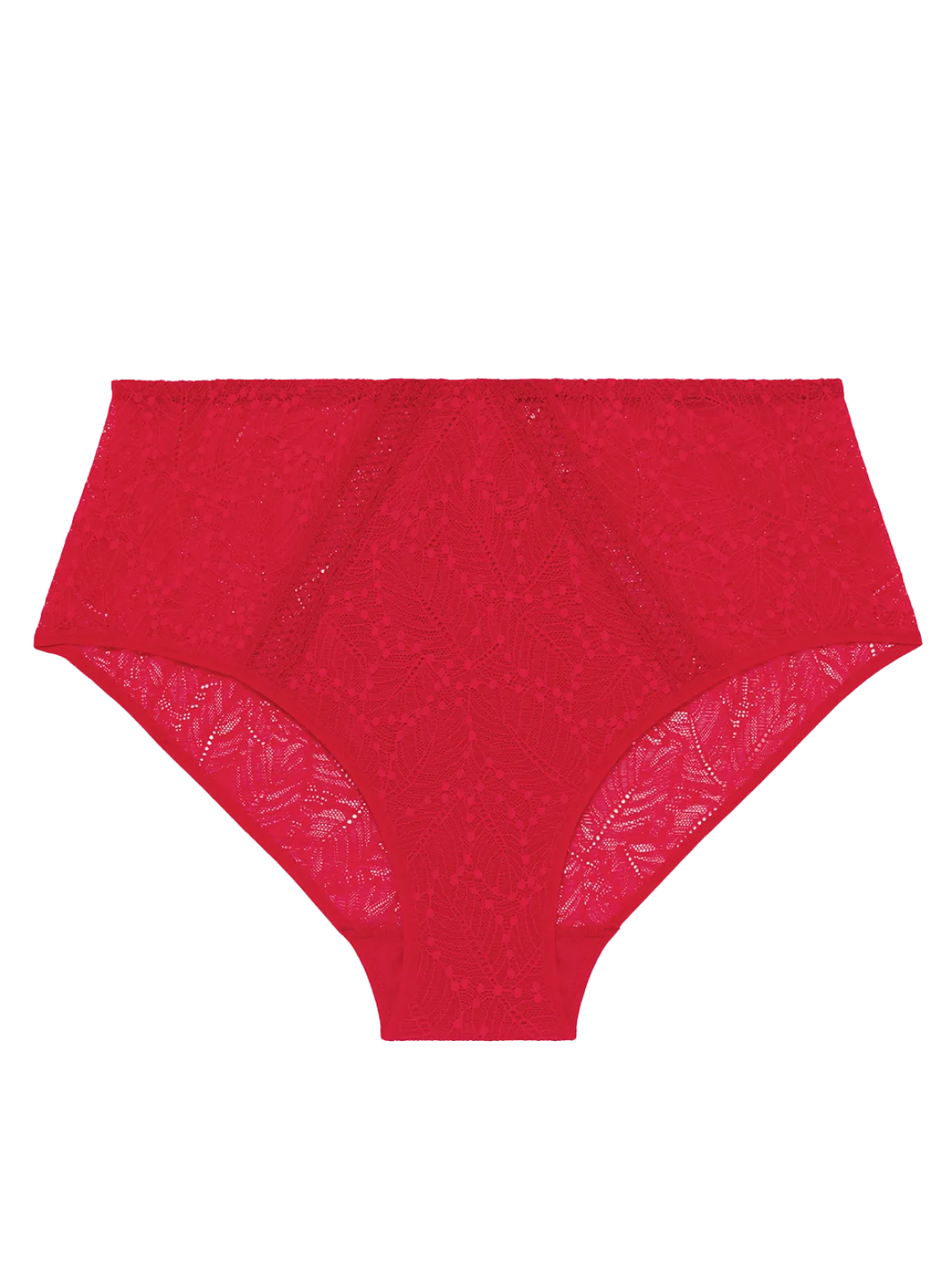 Culotte taille haute - Rubis/rose
