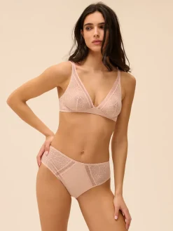 Culotte taille haute - Sable rosé