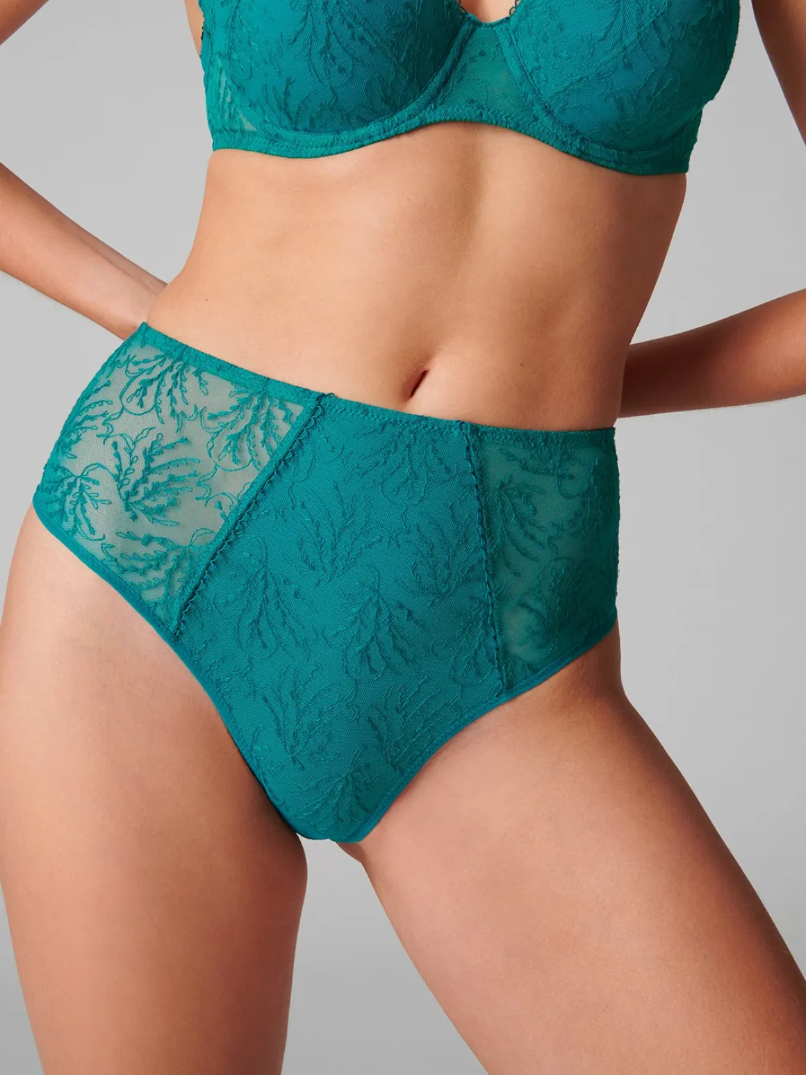 Culotte taille haute - Vert émeraude