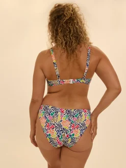 Haut de maillot de bain avec armatures - Imprimé tropico blanc