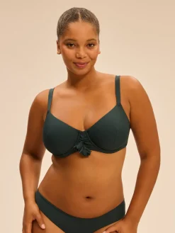 Haut de maillot de bain avec armatures - Vert Tropical