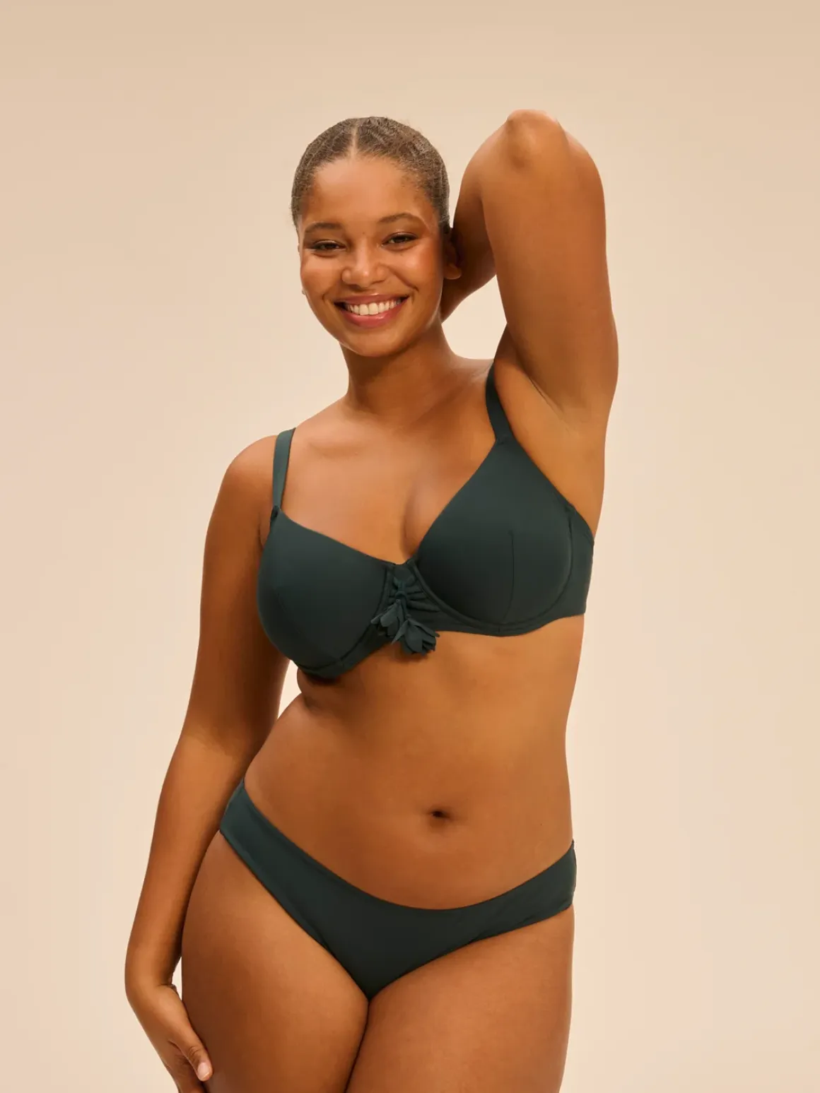 Haut de maillot de bain avec armatures - Vert Tropical