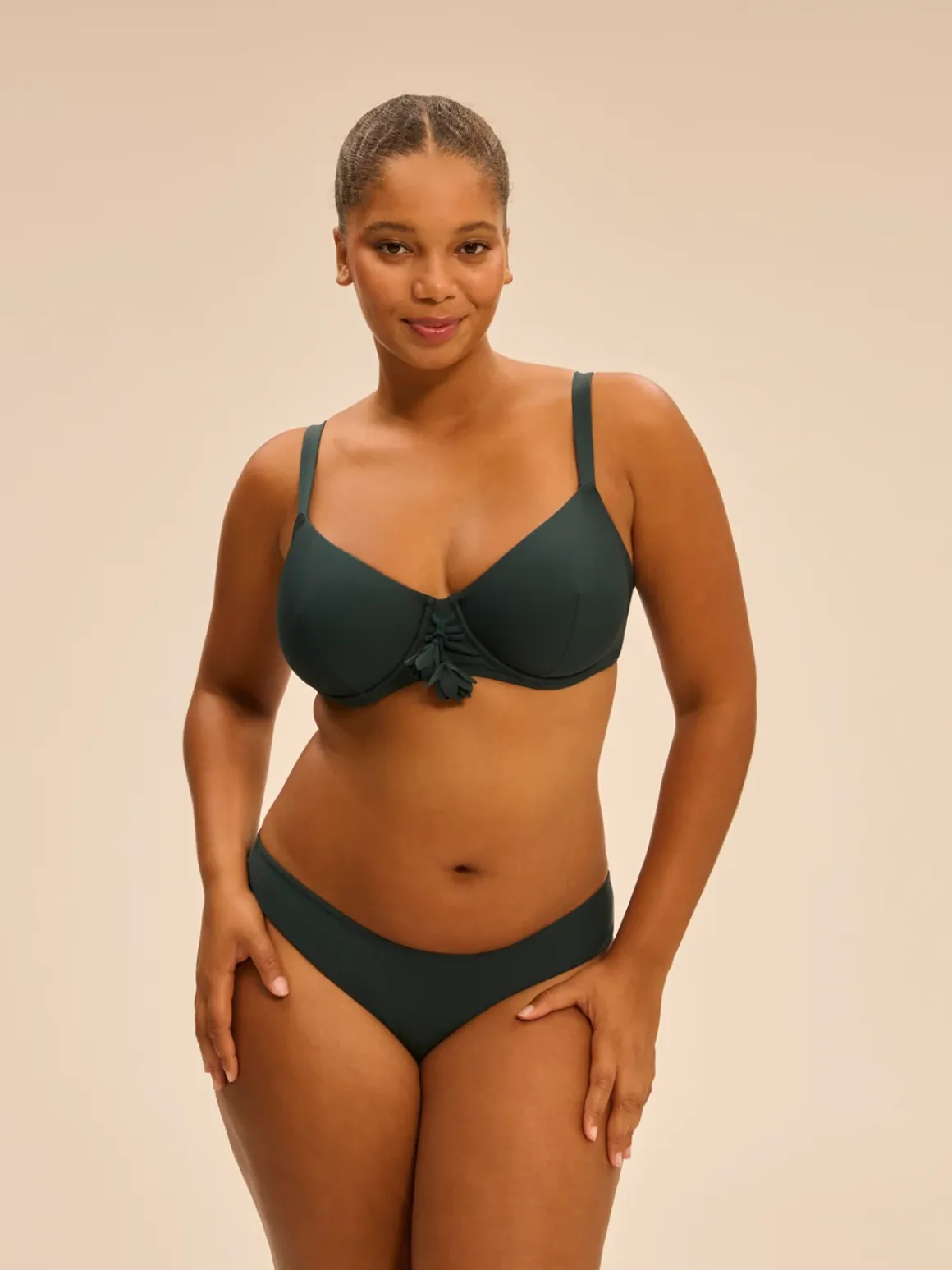Haut de maillot de bain avec armatures - Vert Tropical
