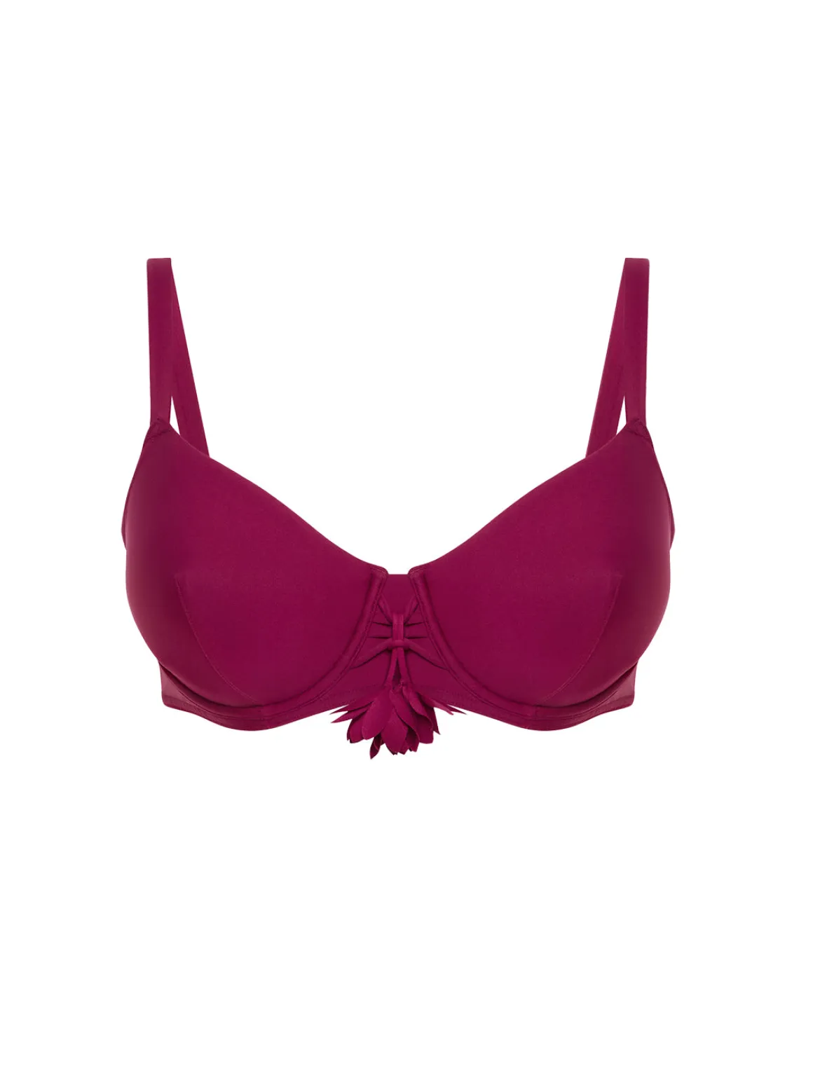 Haut de maillot de bain avec armatures - Cassis