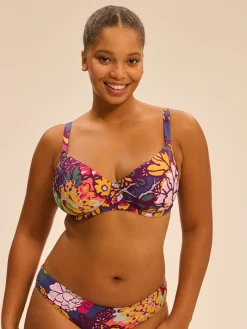 Haut de maillot de bain avec armatures - Imprimé Bloom