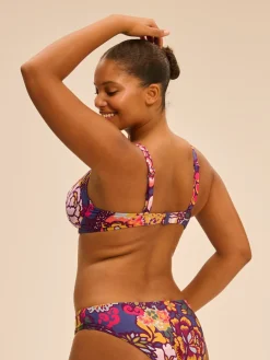 Haut de maillot de bain avec armatures - Imprimé Bloom