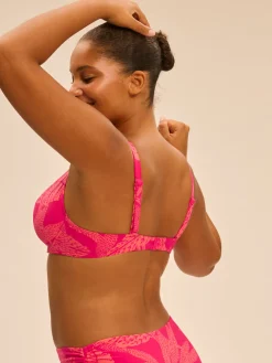 Haut de maillot de bain avec armatures - Imprimé Bright Rose