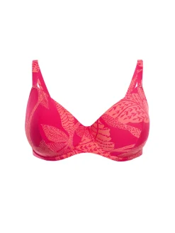 Haut de maillot de bain avec armatures - Imprimé Bright Rose