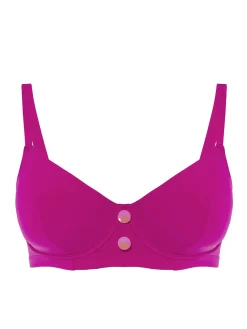 Haut de maillot de bain avec armatures - Rose Hibiscus