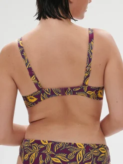 Haut de maillot de bain avec armatures - Imprimé Violet Agadir