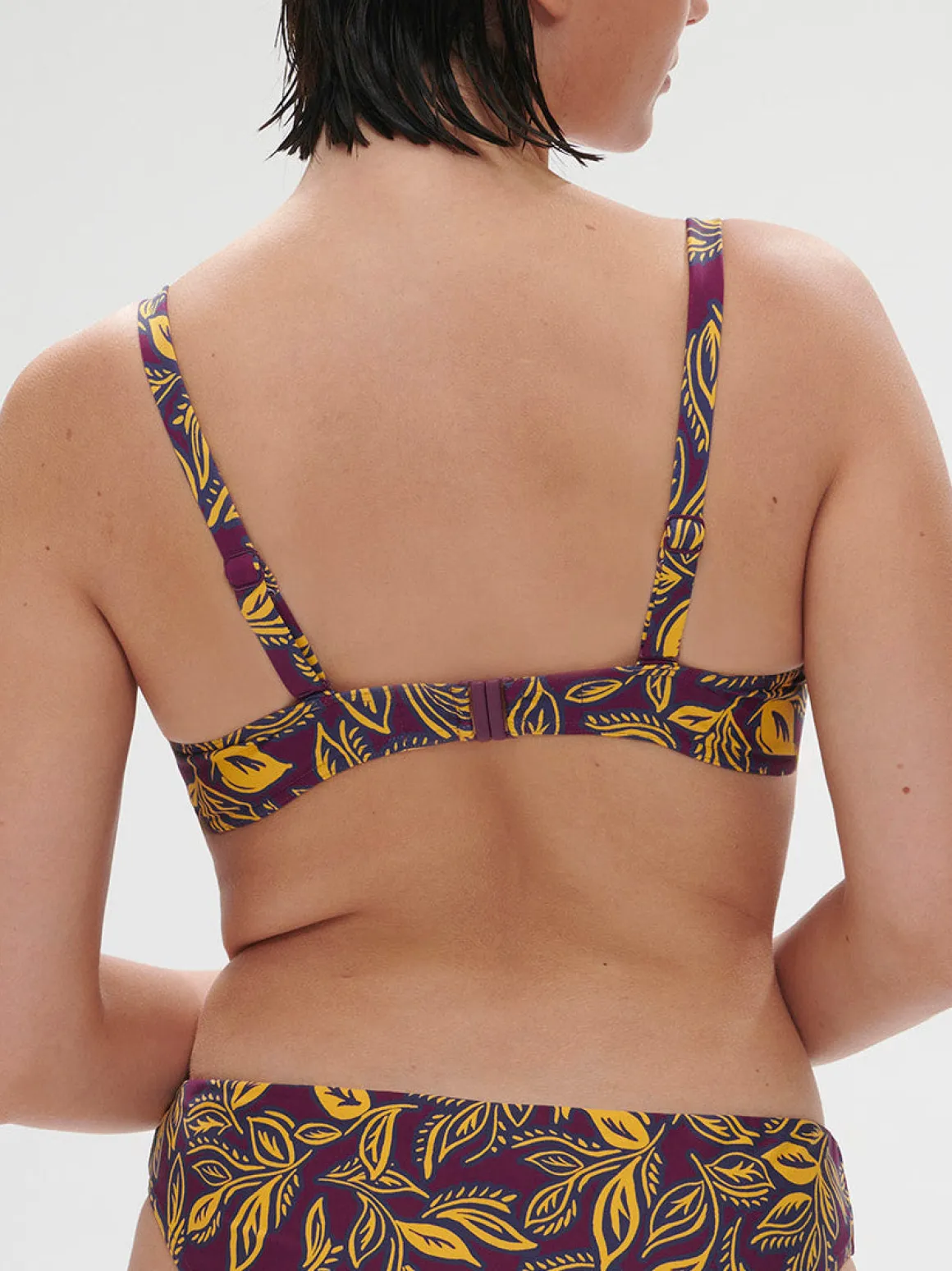 Haut de maillot de bain avec armatures - Imprimé Violet Agadir