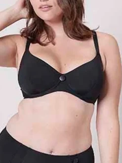 Haut de maillot de bain avec armatures - Noir