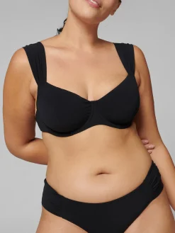 Haut de maillot de bain avec armatures - Noir