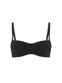 Haut de maillot de bain bandeau mousse avec armatures - Noir