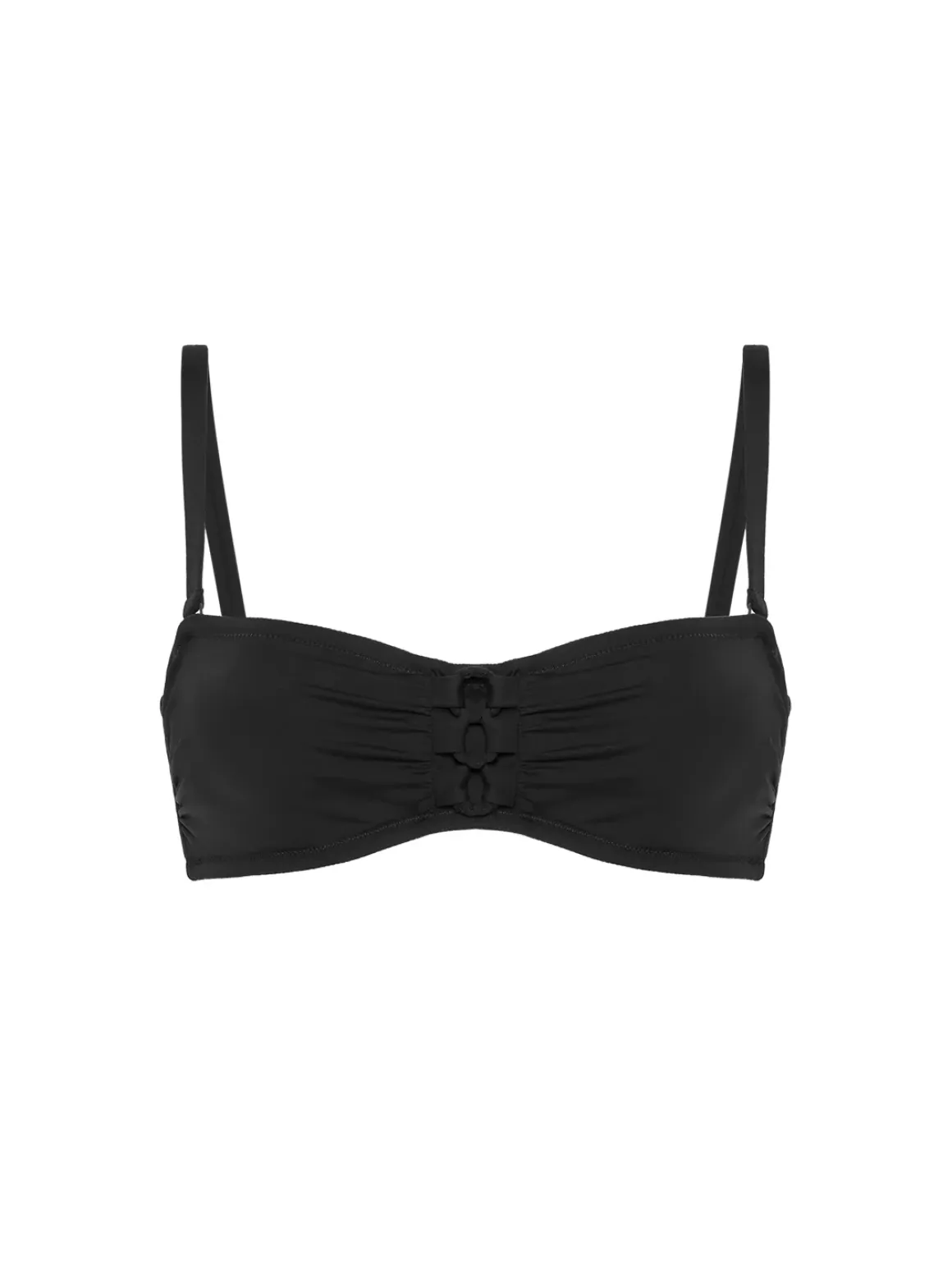 Haut de maillot de bain bandeau mousse avec armatures - Noir