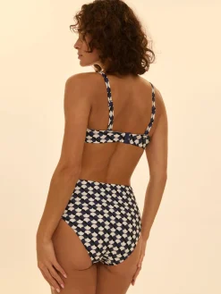 Haut de maillot de bain bandeau mousse avec armatures - Imprimé sailling