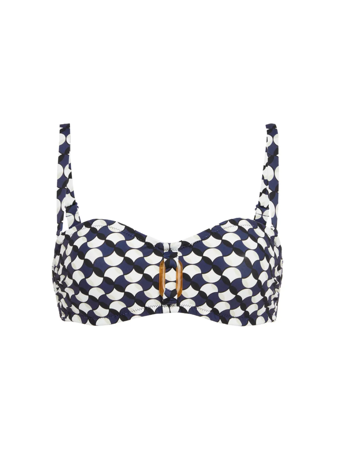 Haut de maillot de bain bandeau mousse avec armatures - Imprimé sailling