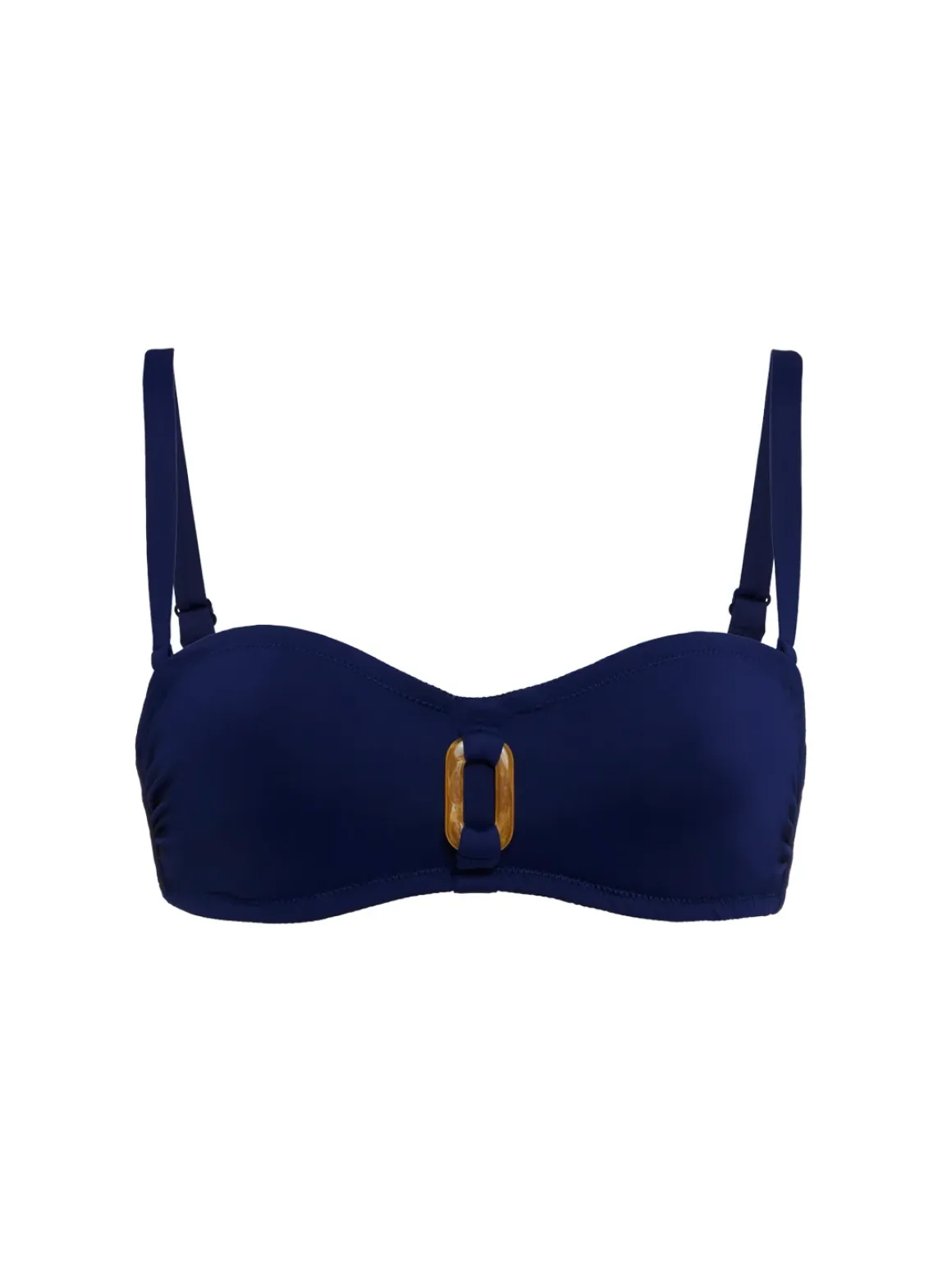 Haut de maillot de bain bandeau mousse avec armatures - Marine