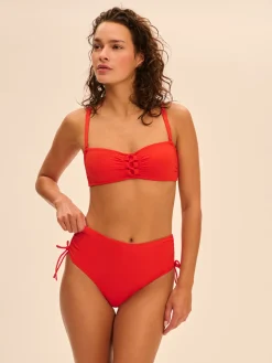 Haut de maillot de bain bandeau mousse avec armatures - Orange Grenadier