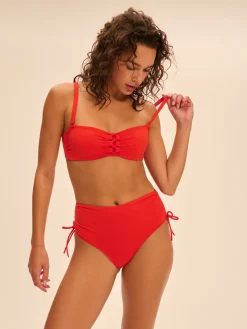 Haut de maillot de bain bandeau mousse avec armatures - Orange Grenadier