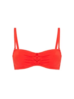 Haut de maillot de bain bandeau mousse avec armatures - Orange Grenadier