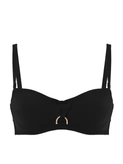 Haut de maillot de bain bandeau mousse avec armatures - Noir