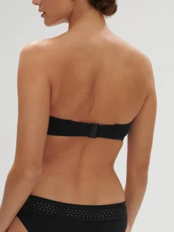 Haut de maillot de bain bandeau mousse avec armatures - Noir