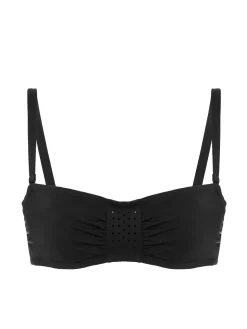 Haut de maillot de bain bandeau mousse avec armatures - Noir
