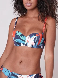 Haut de maillot de bain bandeau mousse avec armatures - Abysse