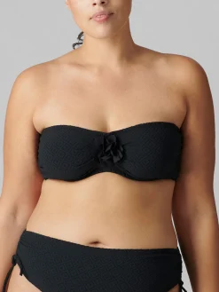 Haut de maillot de bain bandeau mousse avec armatures - Noir