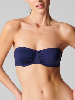 Haut de maillot de bain bandeau avec armatures - Minuit
