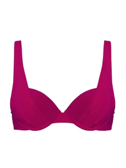Haut de maillot de bain à coque - Framboise