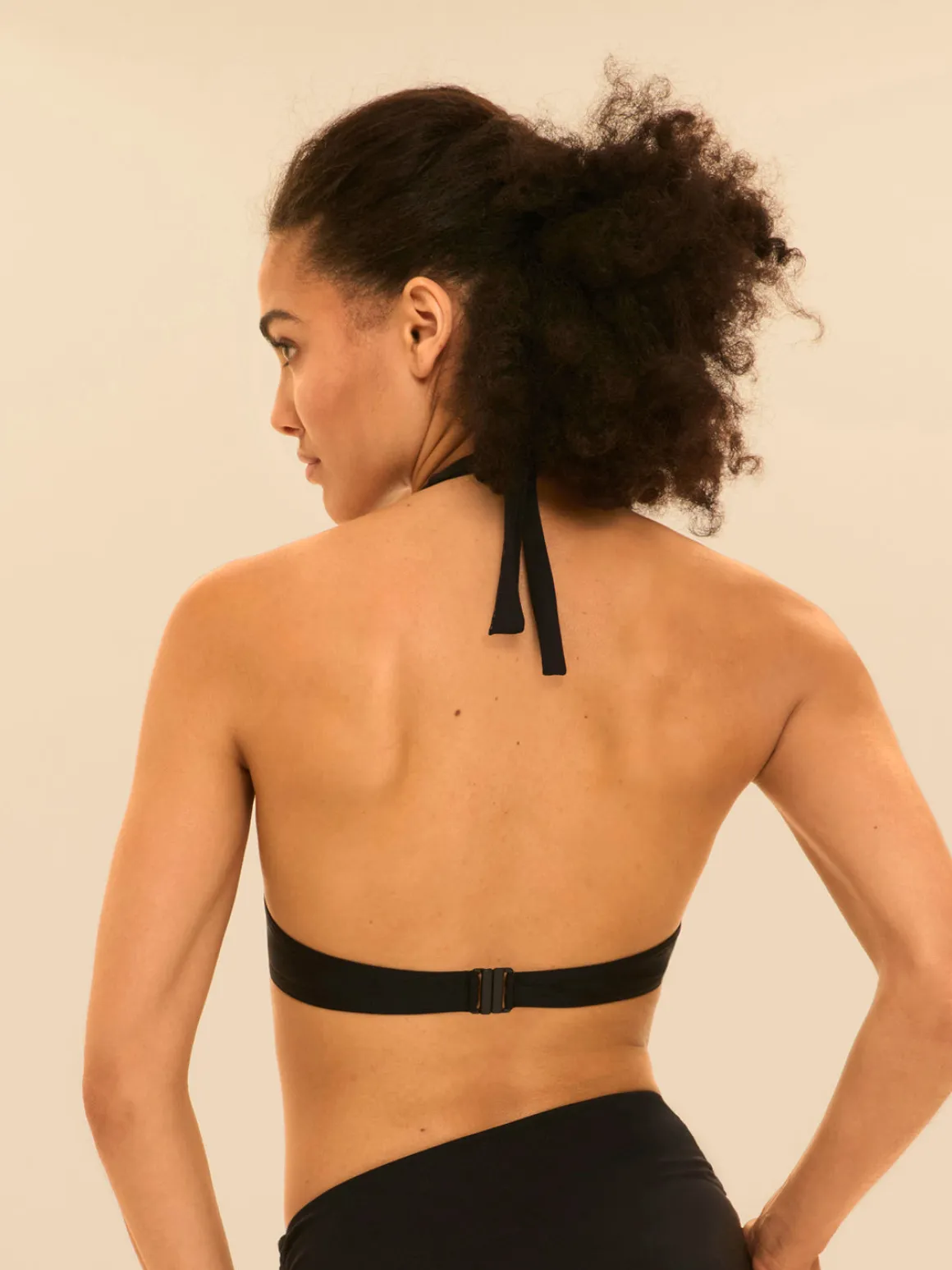 Haut de maillot de bain à coque - Noir