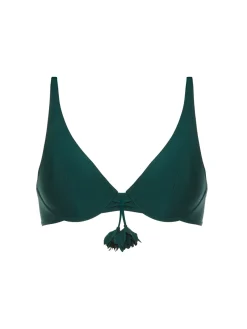 Haut de maillot de bain à coque - Vert Tropical