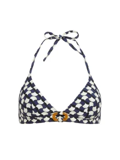 Haut de maillot de bain triangle sans armature - Imprimé sailling