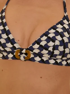 Haut de maillot de bain triangle sans armature - Imprimé sailling