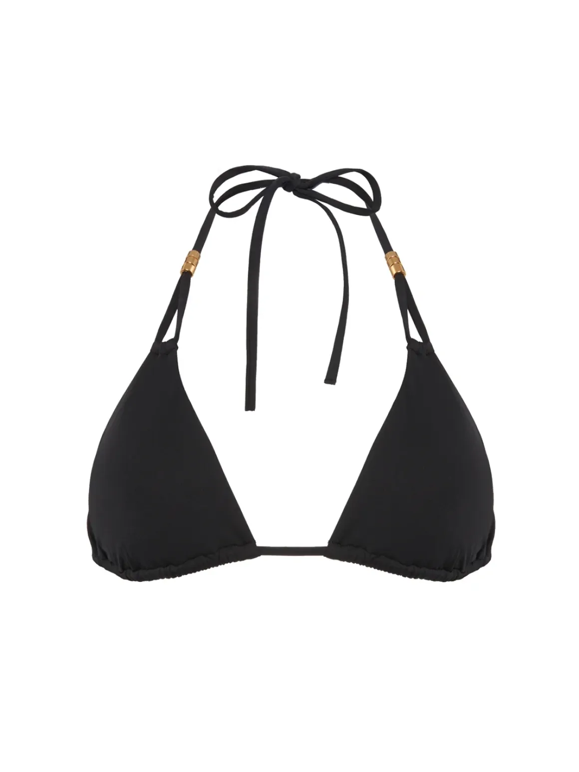 Haut de maillot de bain triangle sans armature - Noir