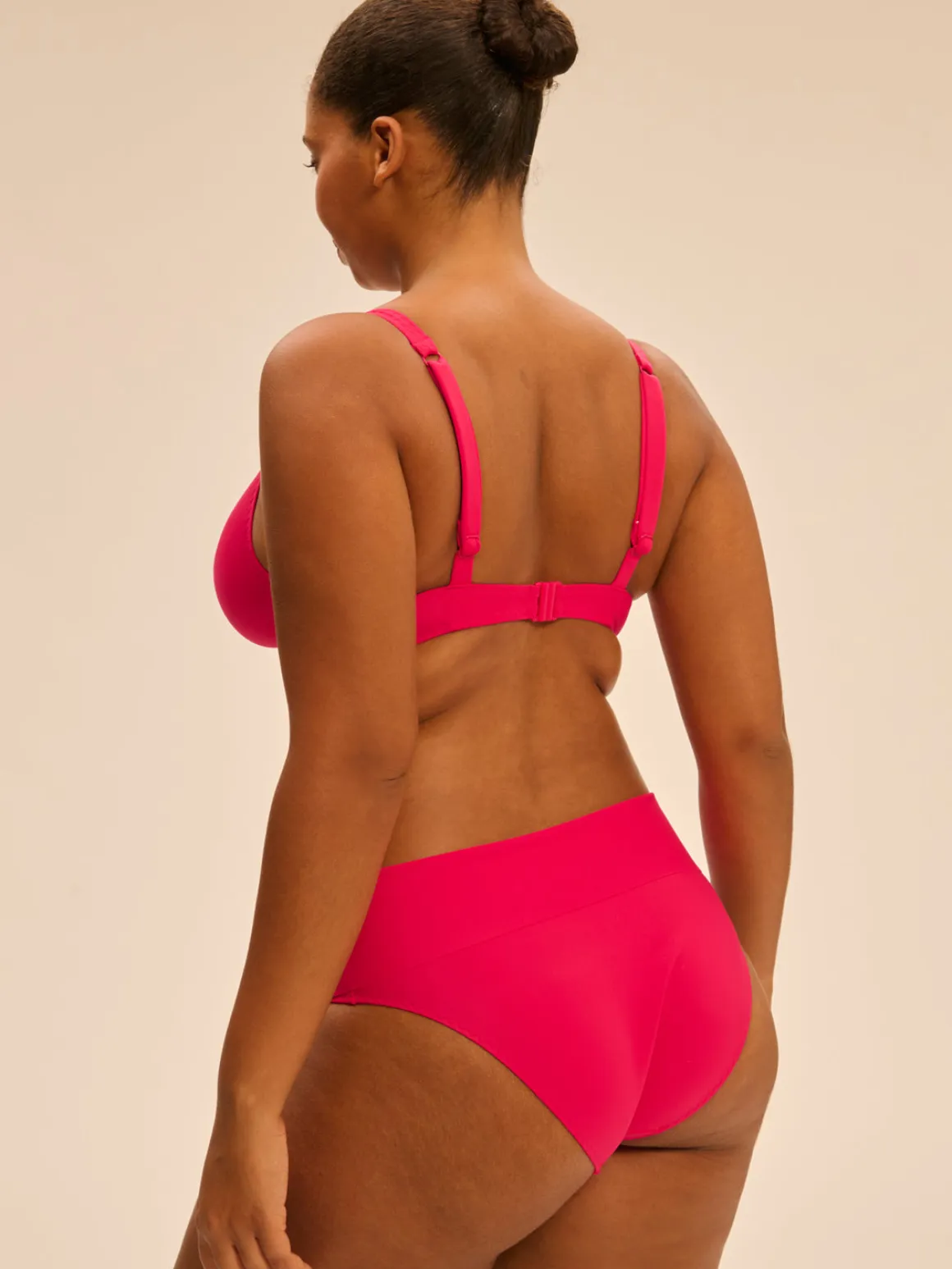 Haut de maillot de bain triangle avec armatures - Lipstick