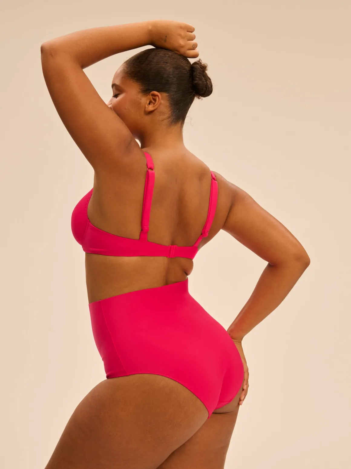 Haut de maillot de bain triangle avec armatures - Lipstick