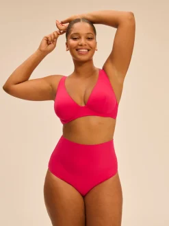 Haut de maillot de bain triangle avec armatures - Lipstick