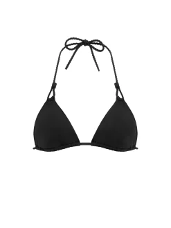 Haut de maillot de bain triangle sans armature - Noir