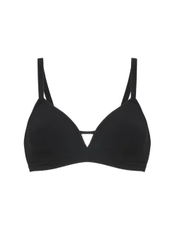 Haut de maillot de bain triangle avec armatures cachées - Noir