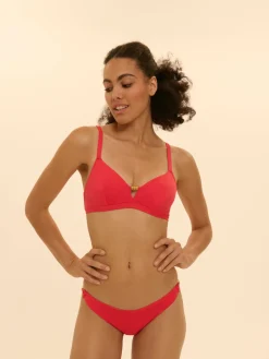 Haut de maillot de bain triangle avec armatures cachées - Flamingo