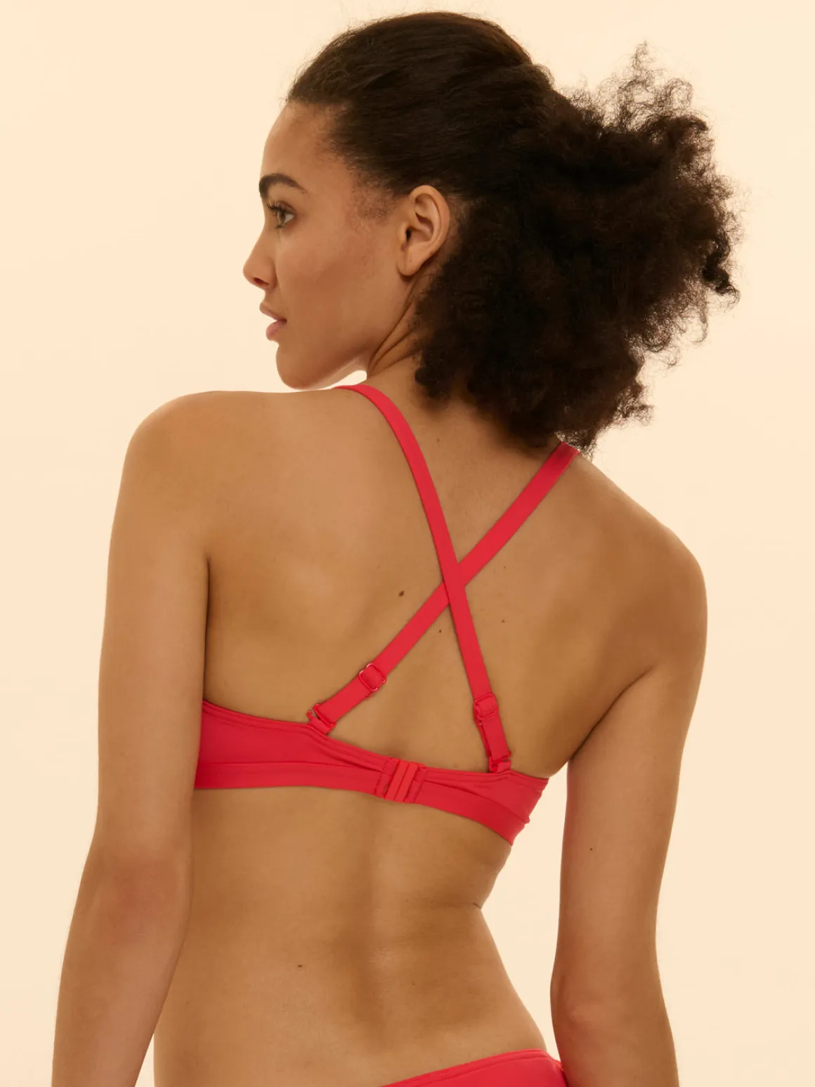 Haut de maillot de bain triangle avec armatures cachées - Flamingo
