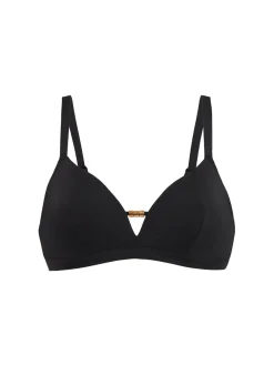 Haut de maillot de bain triangle avec armatures cachées - Noir