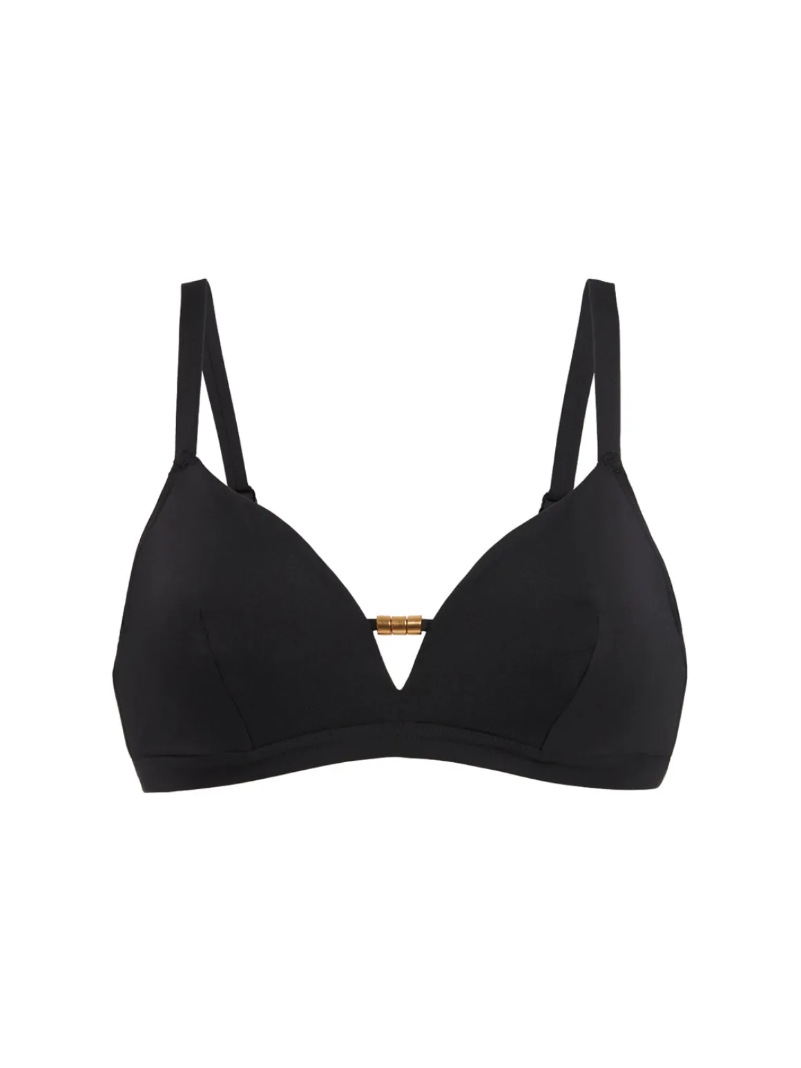 Haut de maillot de bain triangle avec armatures cachées - Noir