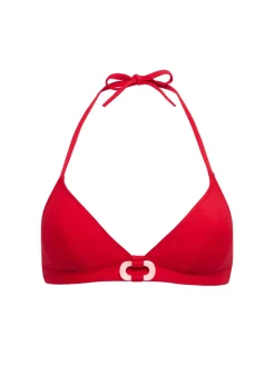 Haut de maillot de bain triangle sans armature - Ecarlate