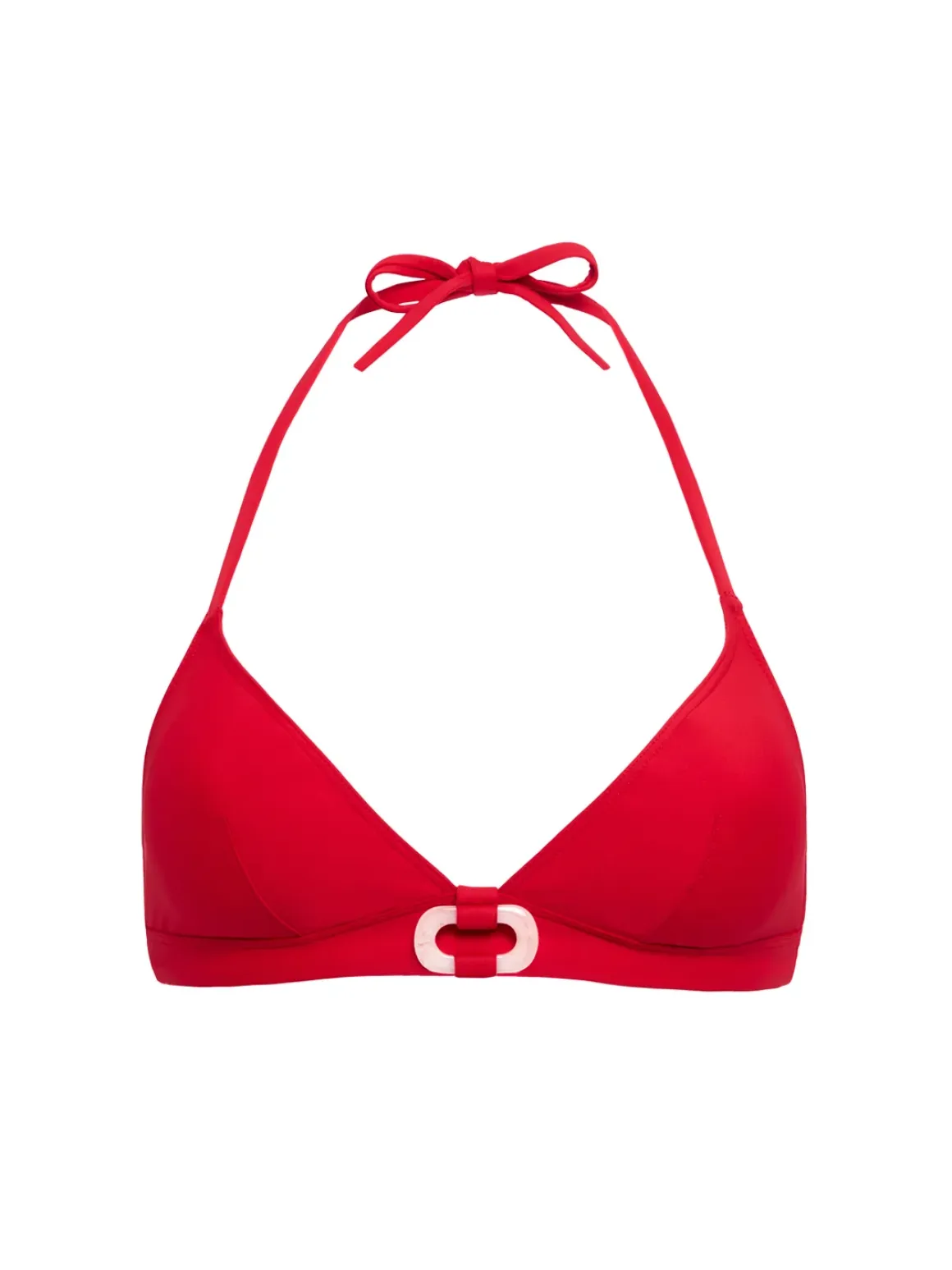 Haut de maillot de bain triangle sans armature - Ecarlate